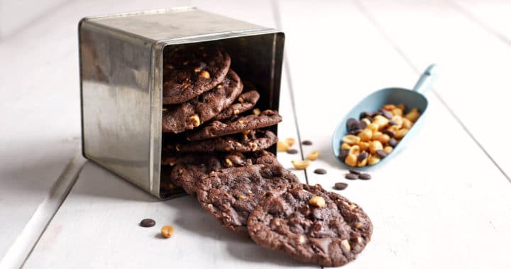 Brownies cookies med peanøtter